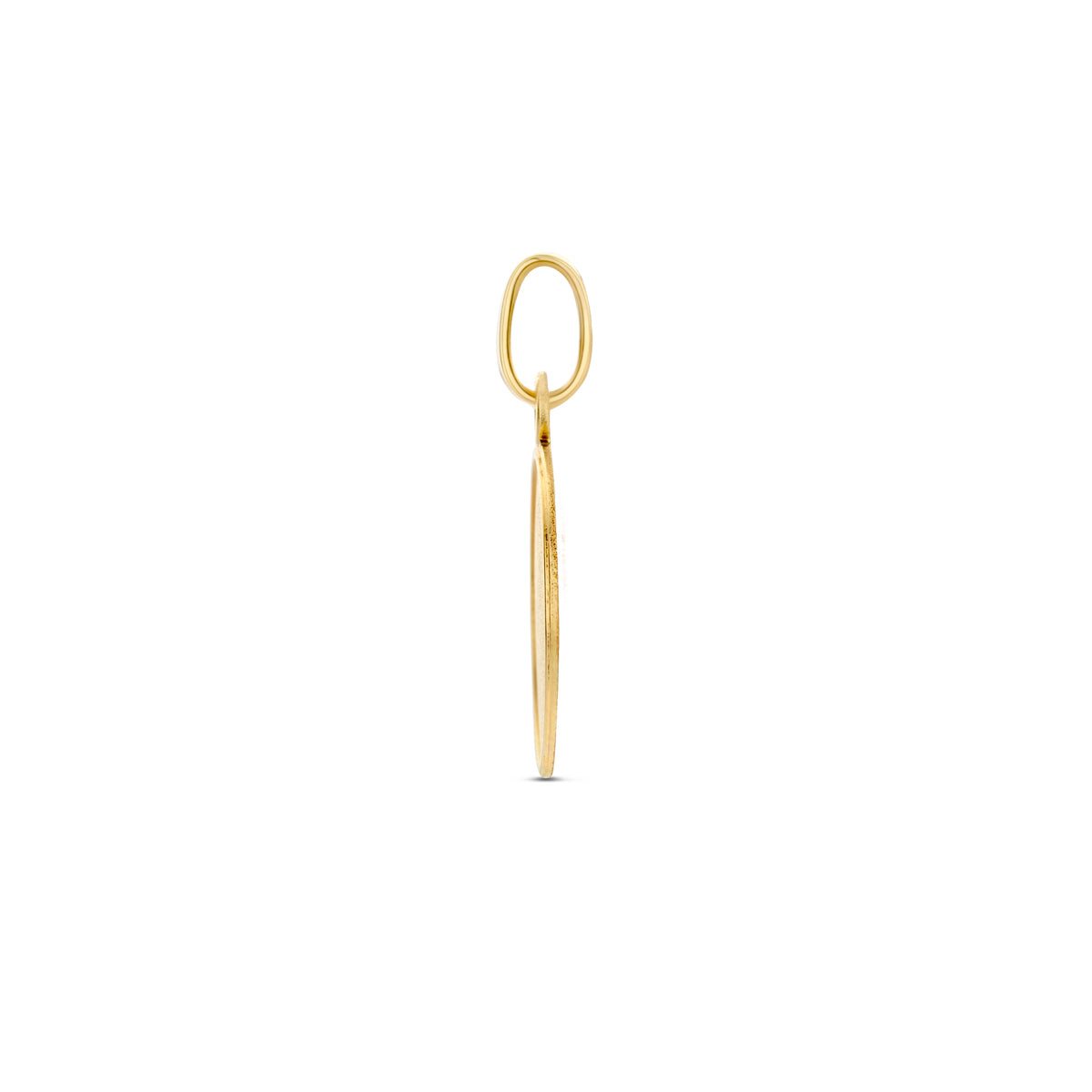graveerhanger 18 mm 14K geelgoud