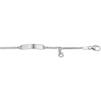 Gravurarmband Zirkonia 11 - 13 cm Silber rhodiniert