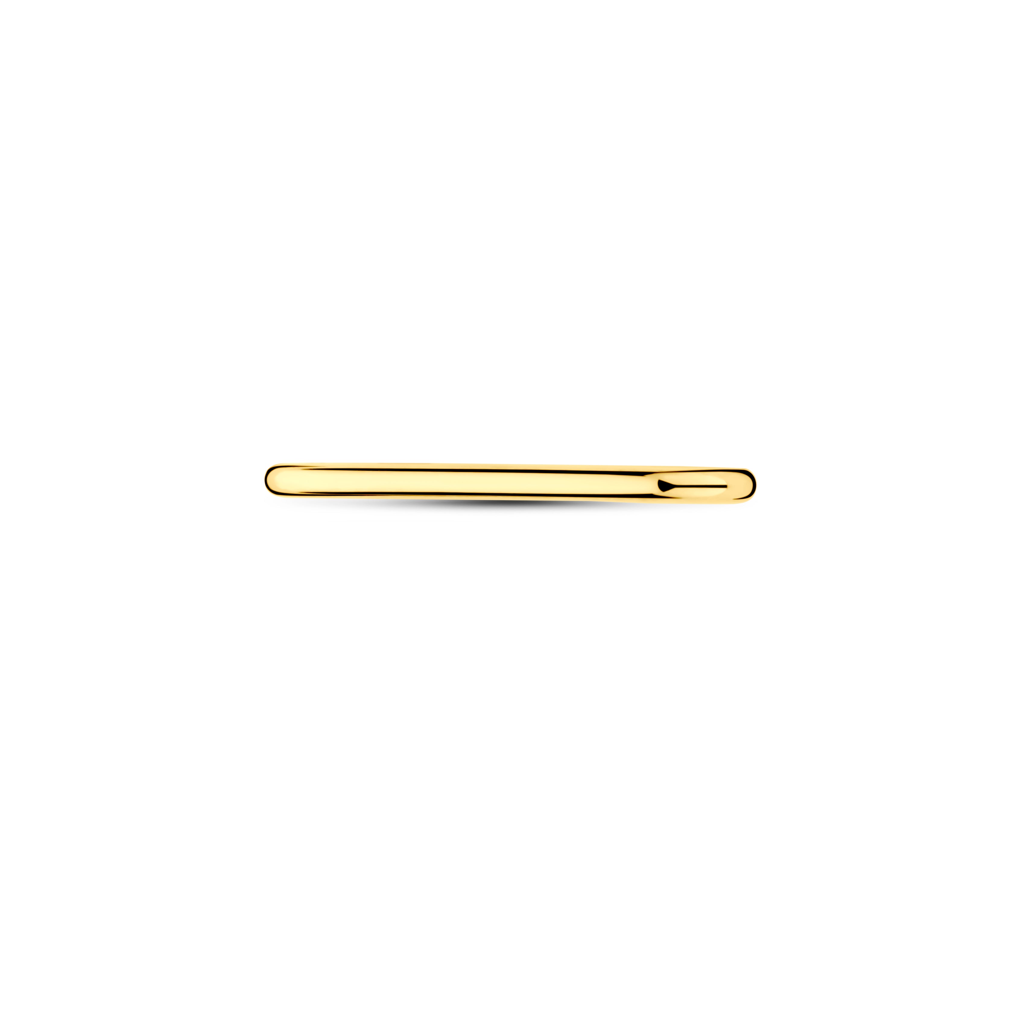los schakelstukje 6,5 x 22 mm 14K geelgoud