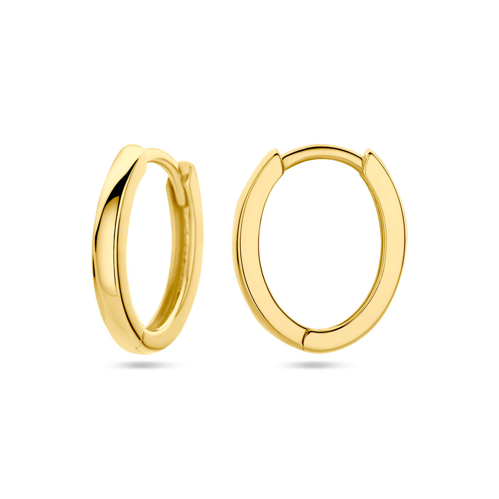 klapoorringen 14K geelgoud