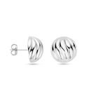 Ohrstecker 14,5 mm rhodiniertes Silber