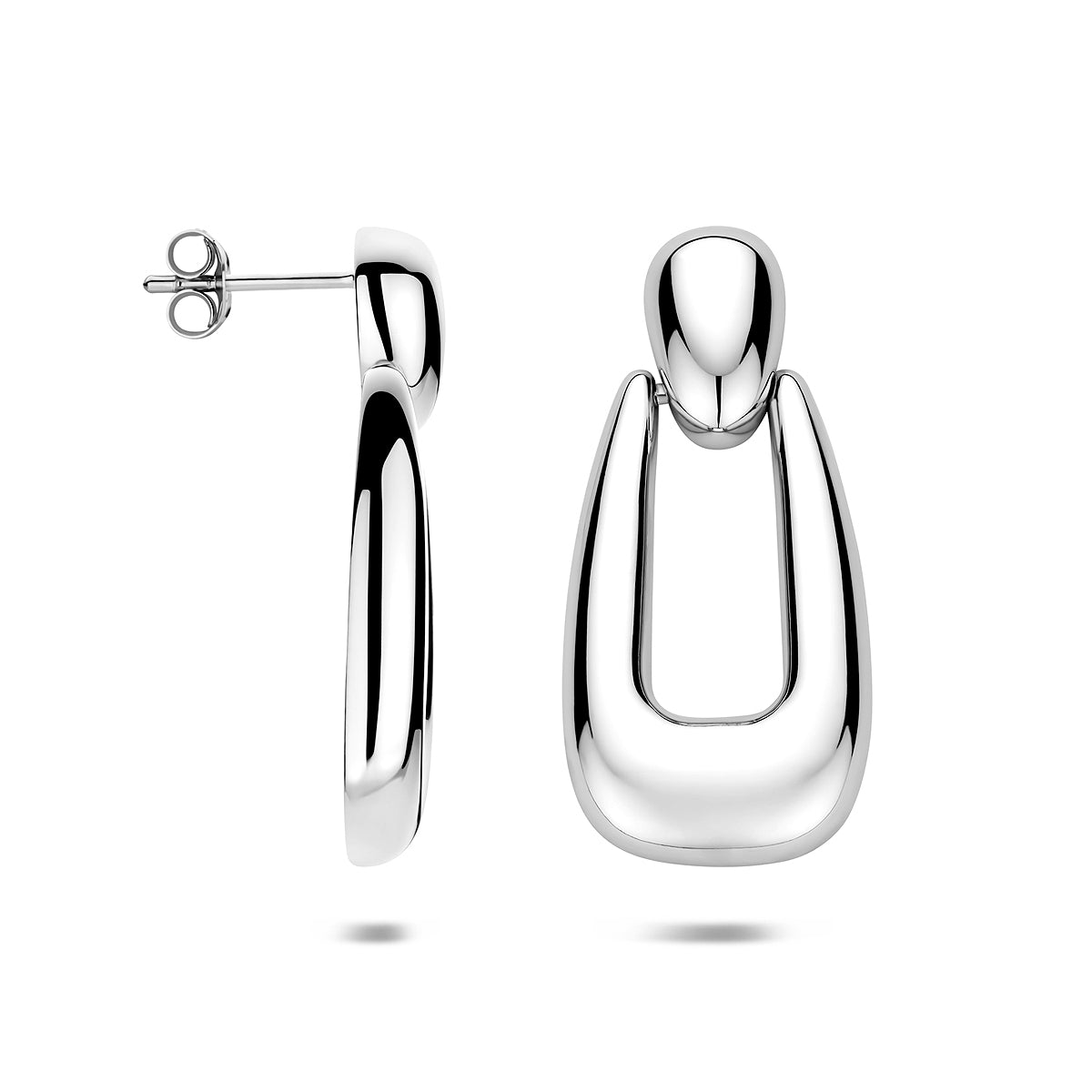 Ohrhänger 32,5 mm rhodiniertes Silber