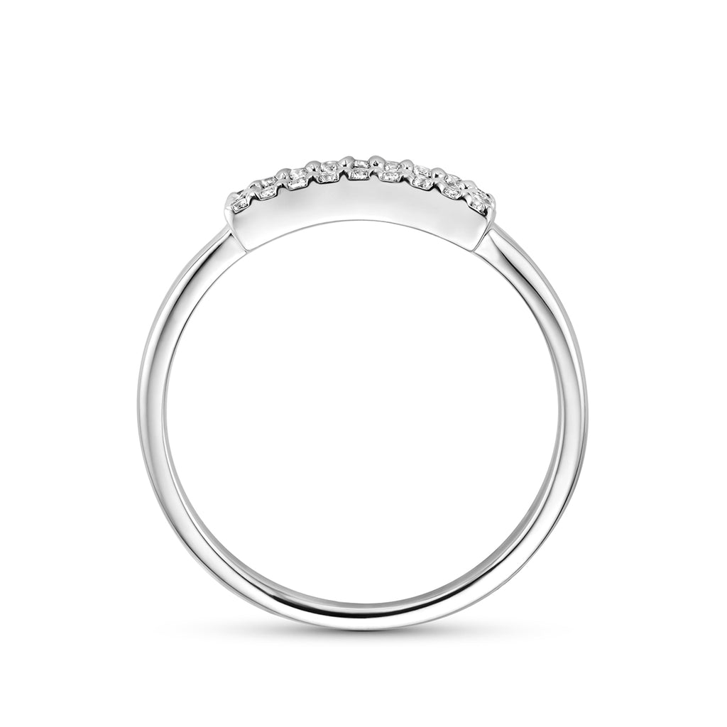 ring zirkonia zilver gerhodineerd