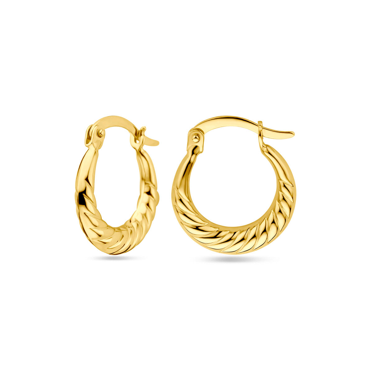 Creolen 17 mm 14K Gelbgold