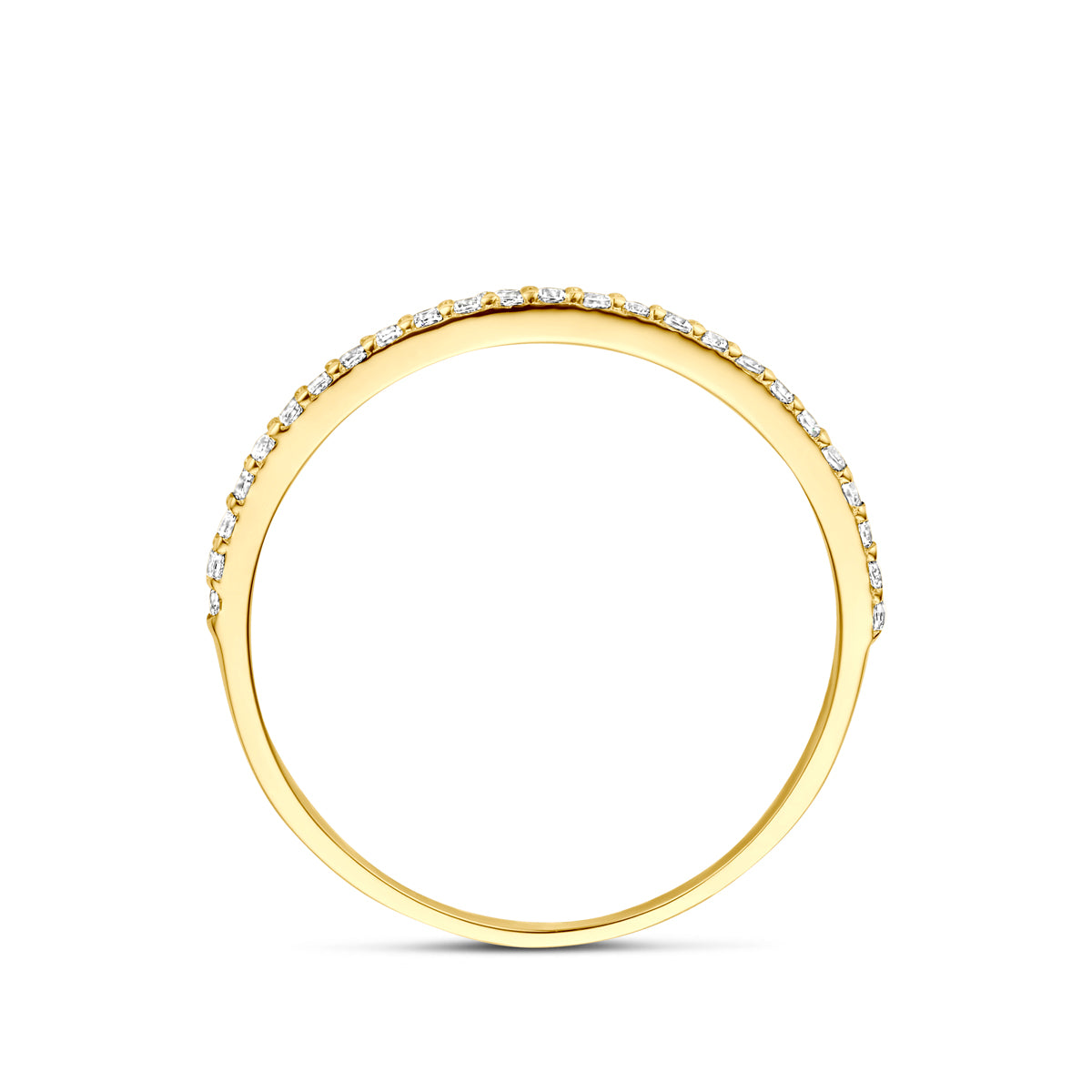 ring zirkonia 14K geelgoud