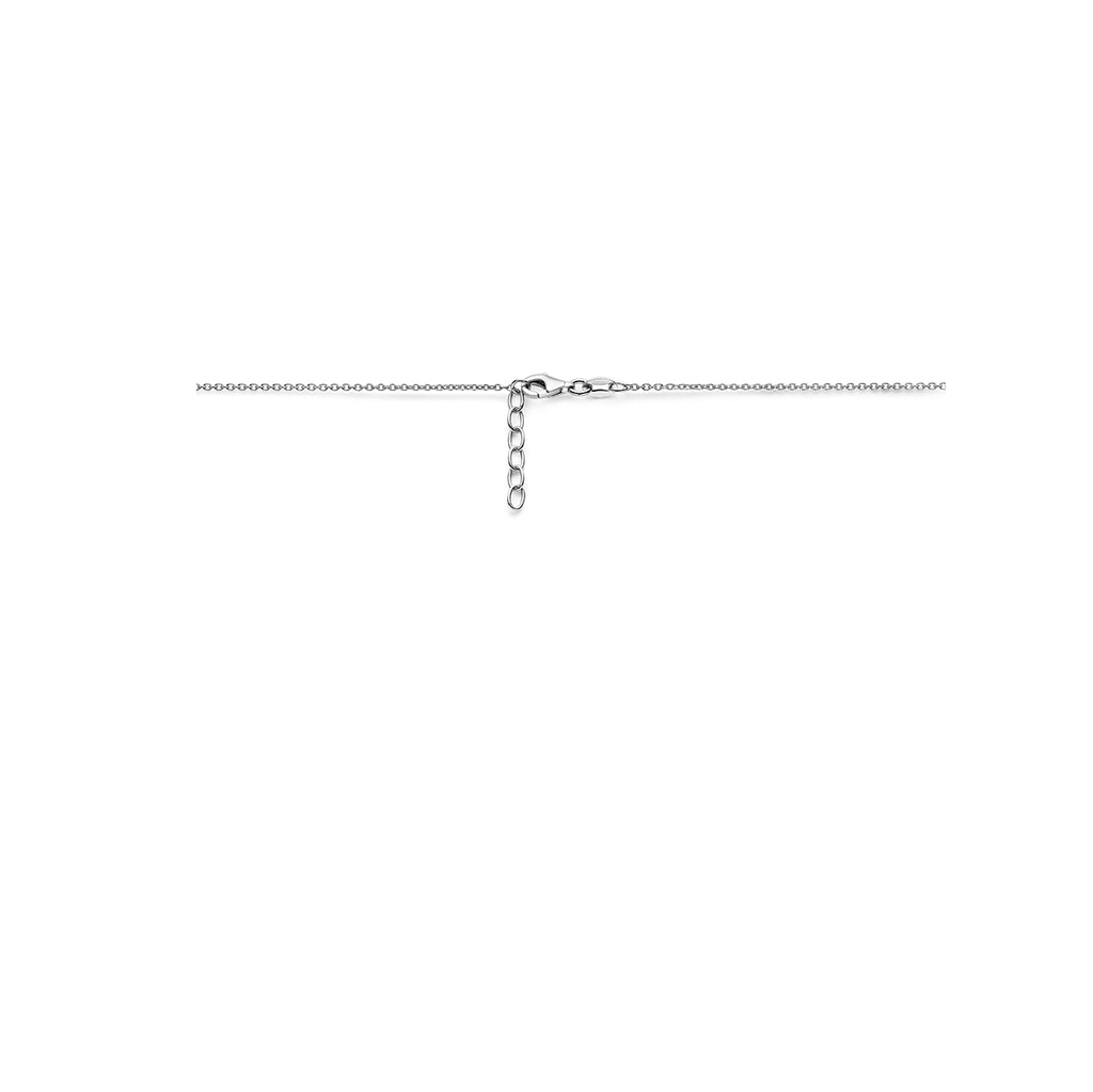 Halskette Herzen 36 + 2 cm Silber rhodiniert