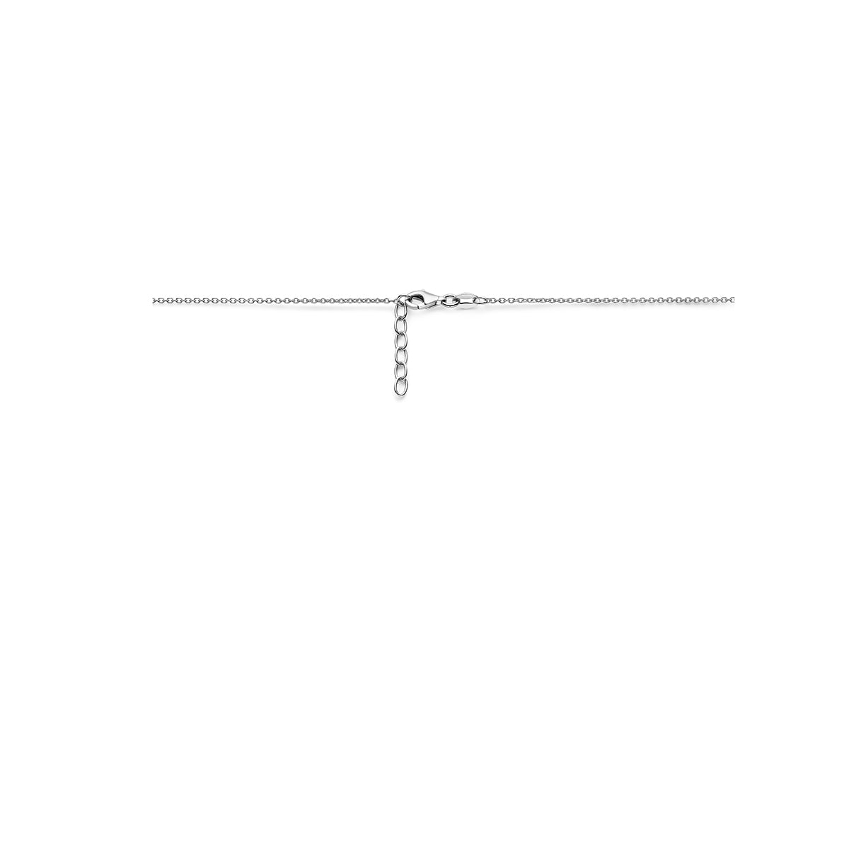 Halskette Herzen 36 + 2 cm Silber rhodiniert