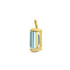 oorringhanger topaas 9,5 mm 14K geelgoud