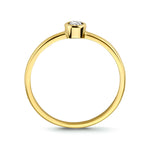 ring zirkonia 14K geelgoud