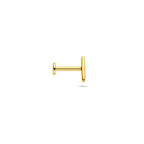 Flat Back Piercing Balk 6,5 mm 1 Mikron vergoldet (gelb)