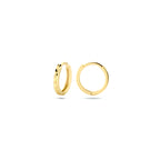 9k klapoorringen gediamanteerd 10,3 mm 9K geel