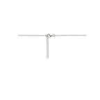 collier gedraaid 41 + 4 cm zilver gerhodineerd