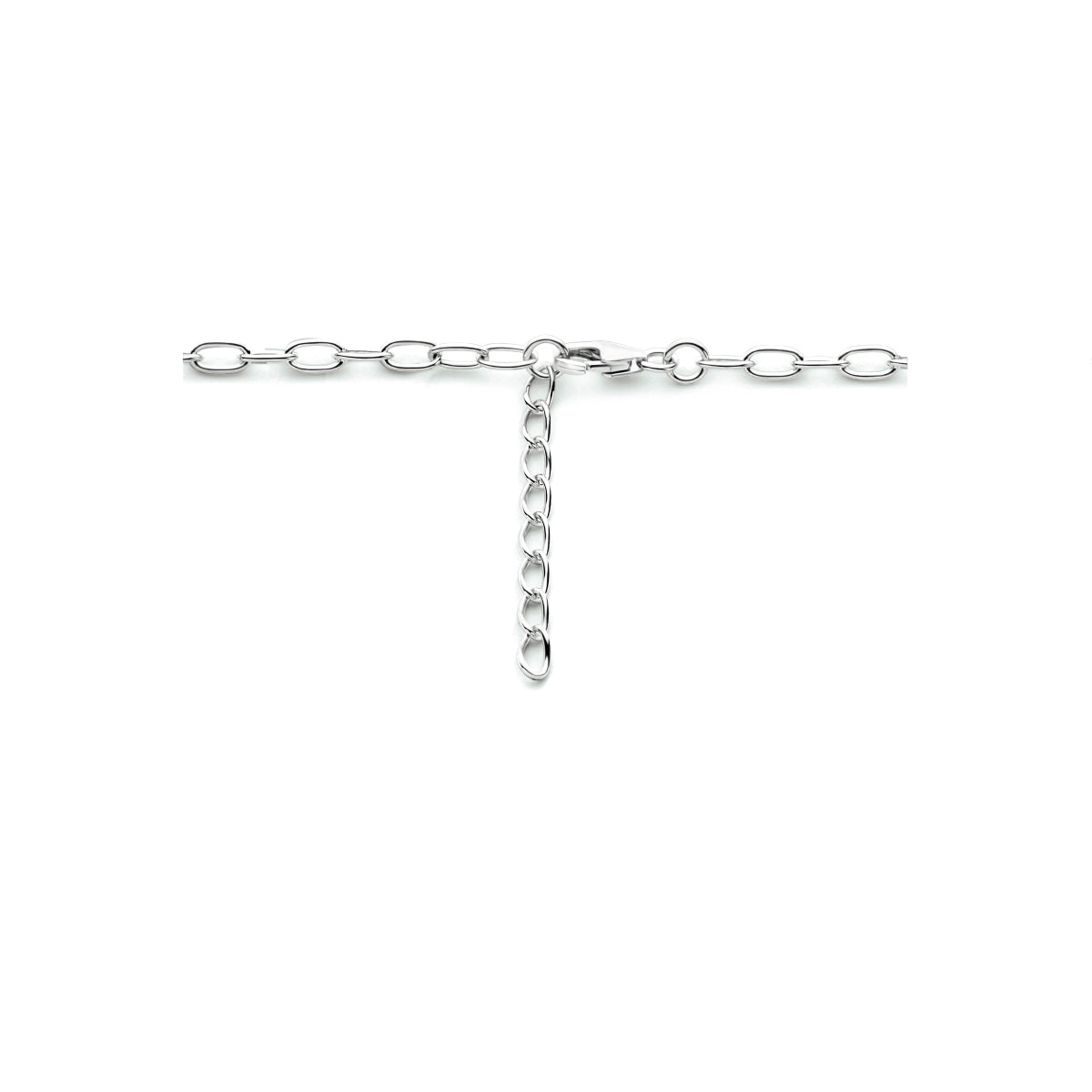 Halskette Perle 42 + 3 cm Silber rhodiniert