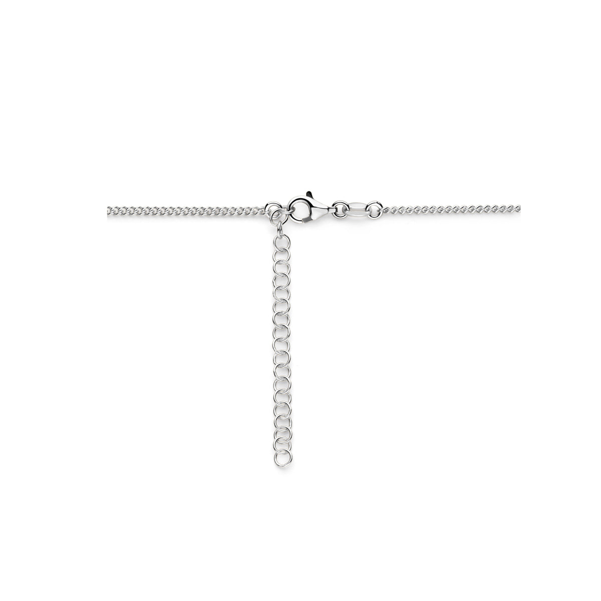 Halskette 3,6 mm 40 + 5 cm Silber rhodiniert