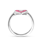 ring hart zilver gerhodineerd