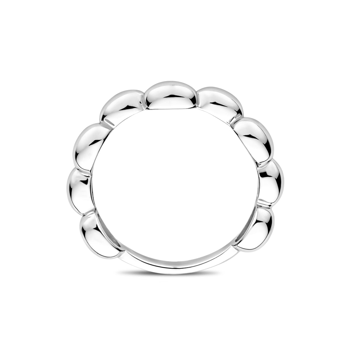 Ring zilver gerhodineerd