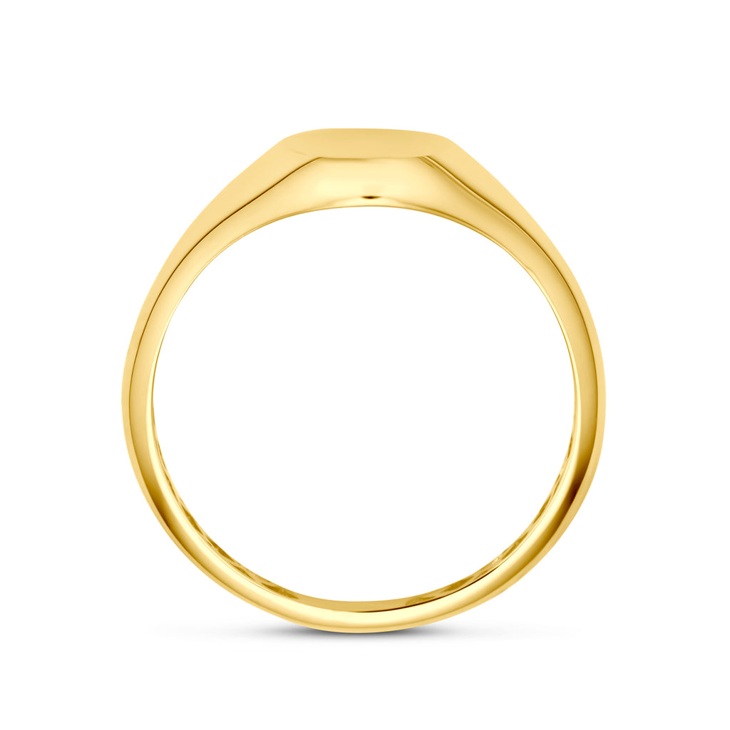 Gravurring 14K Gelbgold