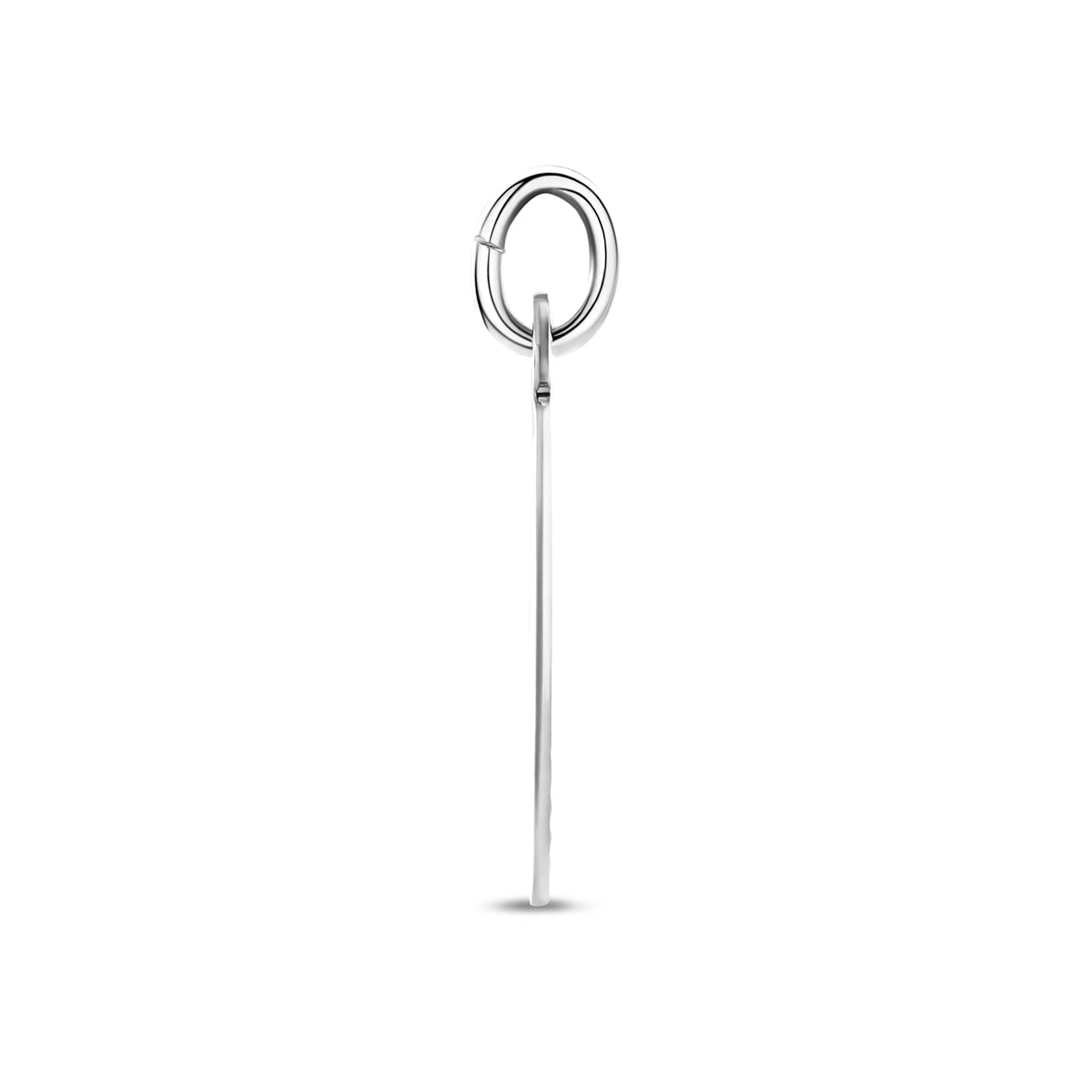 hanger meisje gediamanteerd 19 mm zilver wit