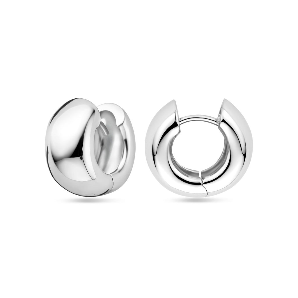 Creolen 15 mm rhodiniertes Silber