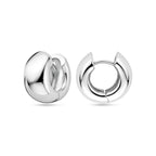 Creolen 15 mm rhodiniertes Silber