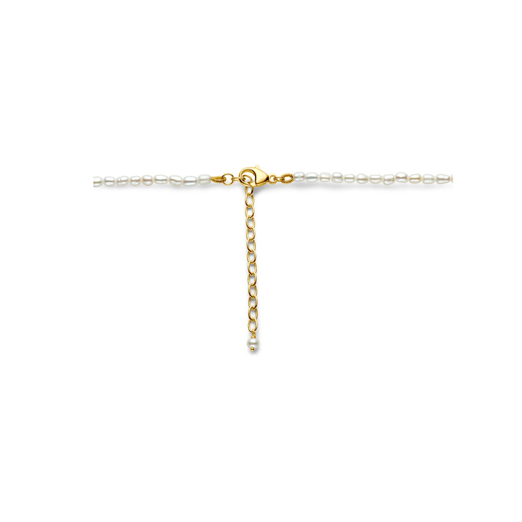 Halskette Perlen 3,2 mm 40 + 5 cm 14K Gelbgold