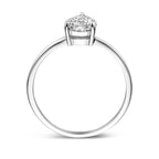 Ring Zirkonia Silber rhodiniert