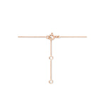 collier natuurlijke kleurstenen 41 - 43 - 45 cm 14K roségoud