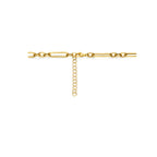 collier 7,5 mm 43 + 5 cm 3 micron zilver verguld (geel)