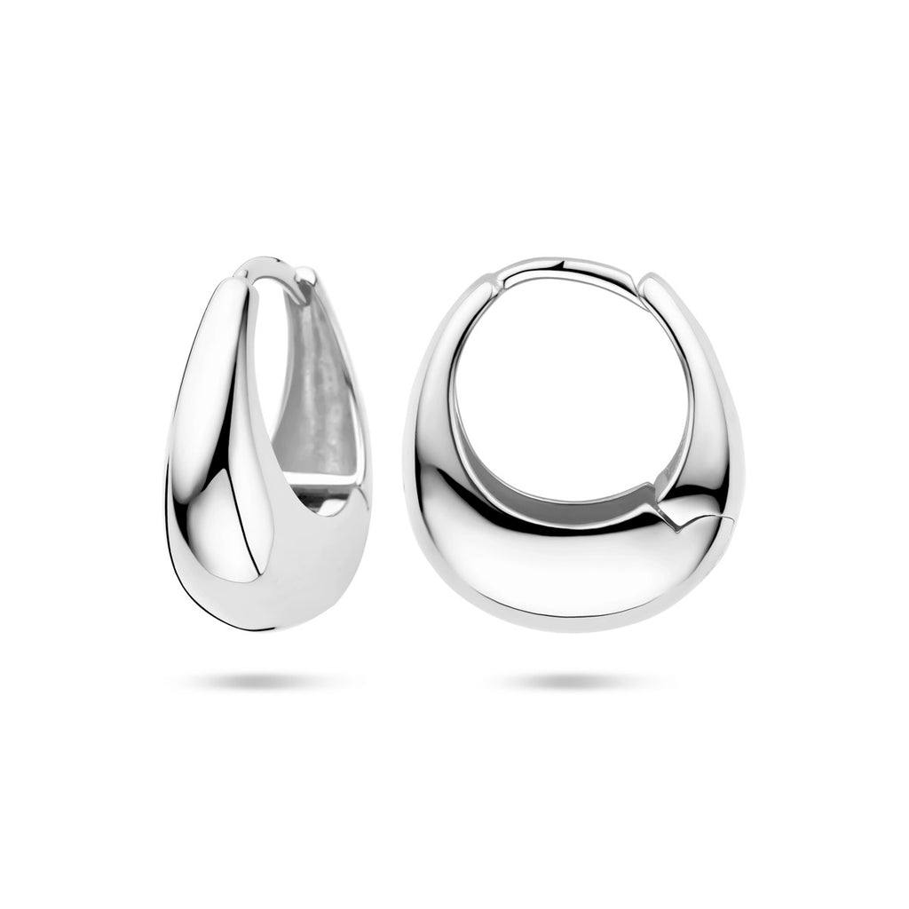 klapoorringen 19 mm zilver gerhodineerd