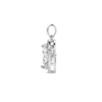 hanger hart zirkonia halo zilver gerhodineerd