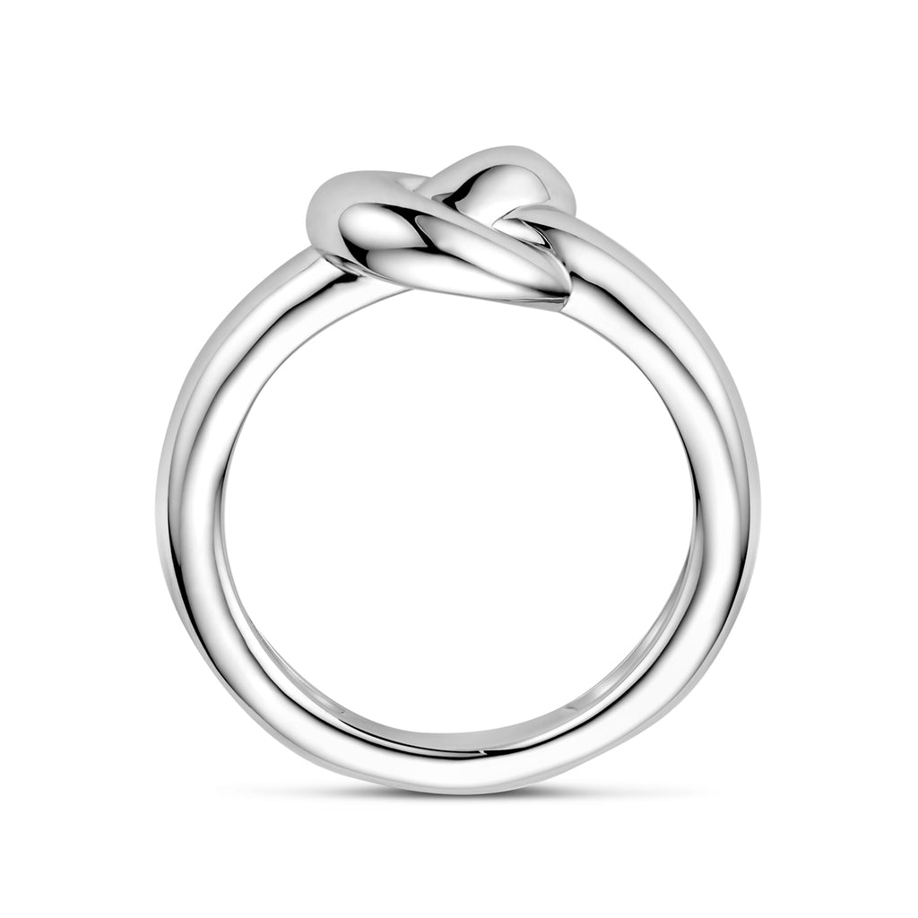 Ringknopf Silber rhodiniert