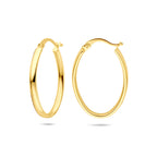 oorringen 27 mm 14K geelgoud