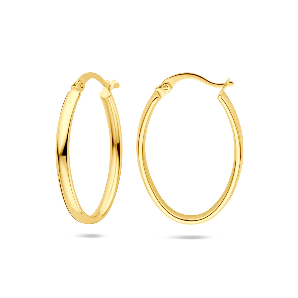 oorringen 27 mm 14K geelgoud