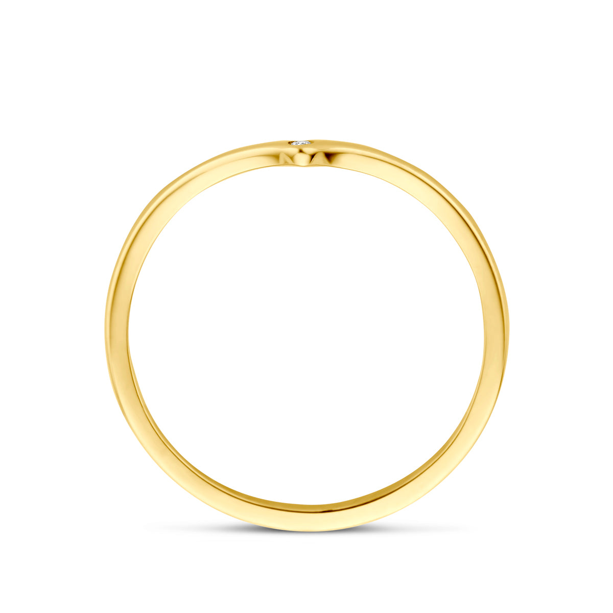 Ring Zirkonia 14K Gelbgold