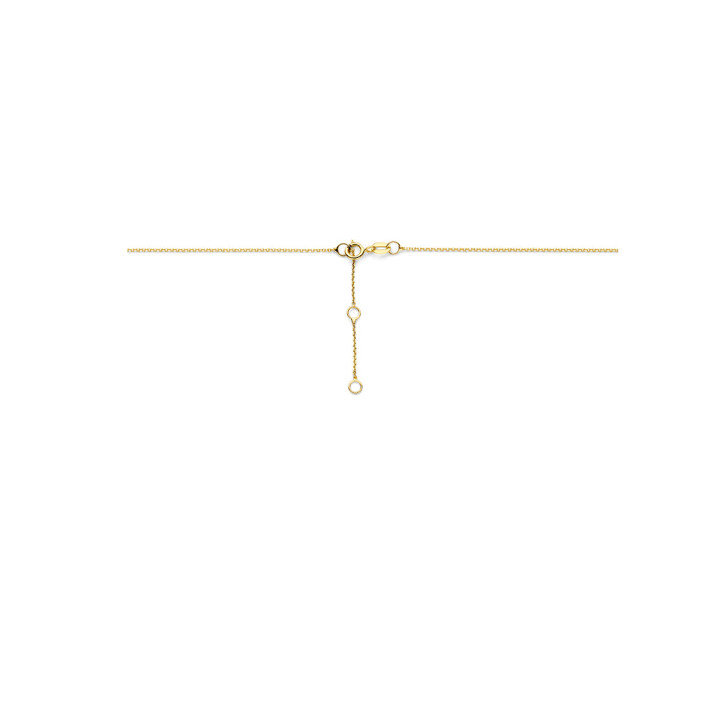 Zirkonia-Halskette 40 - 42 - 44 cm 14K Gelbgold