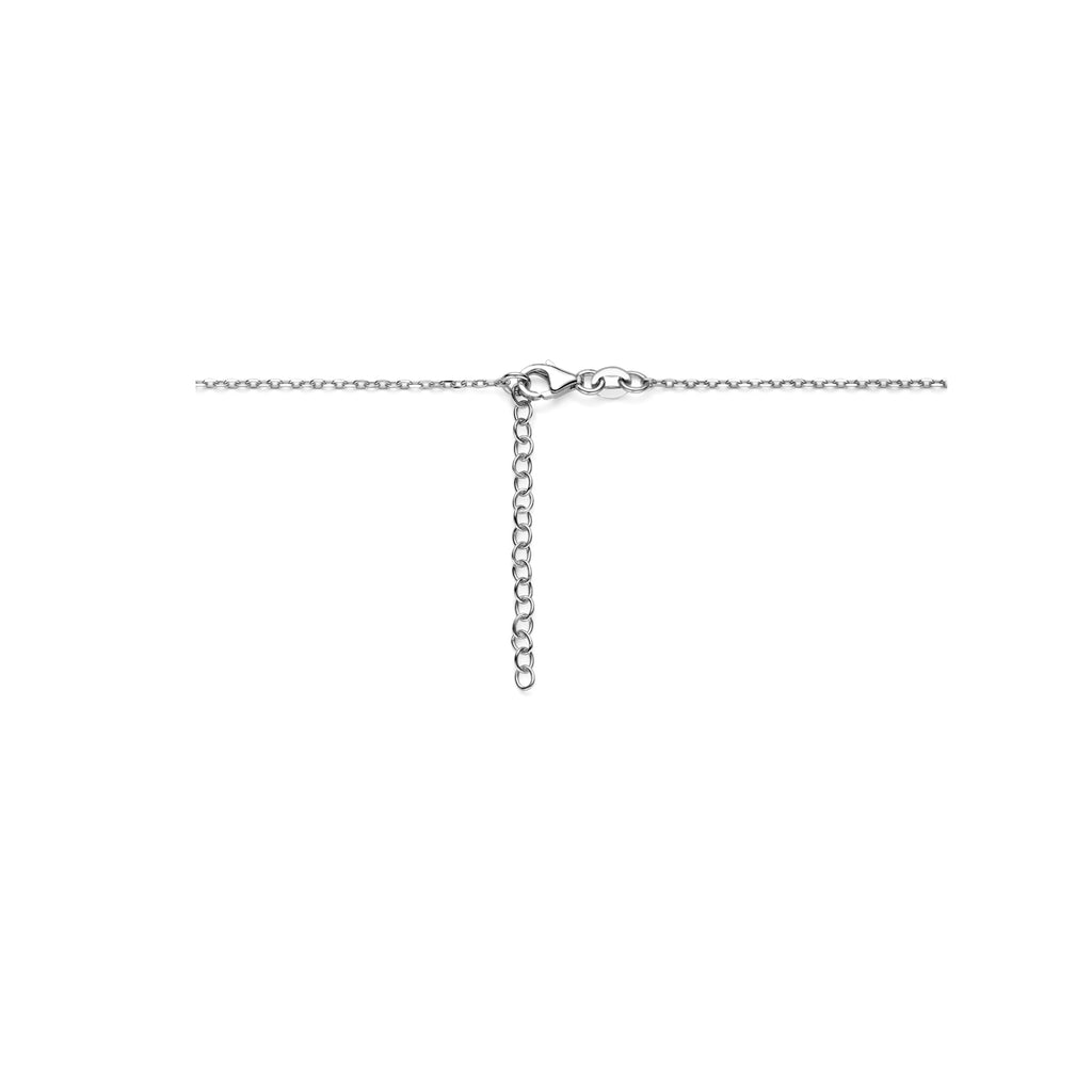 Halskette Herzen 40 + 4 cm Silber rhodiniert
