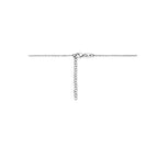 Halskette Herzen 40 + 4 cm Silber rhodiniert