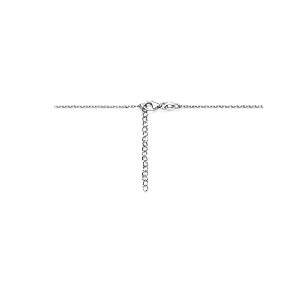 Halskette Herzen 40 + 4 cm Silber rhodiniert