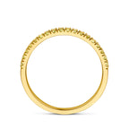 ring met geboortesteen peridoot augustus 14K geelgoud