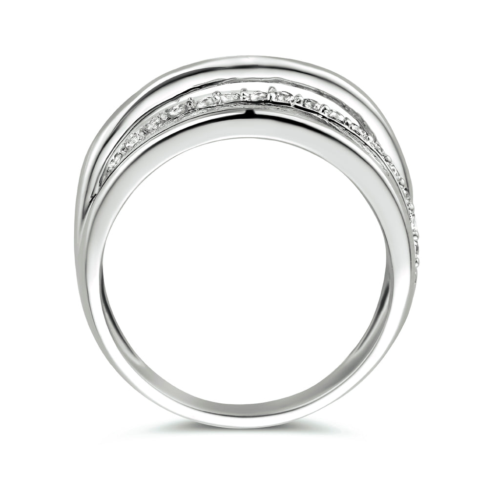 Ring Zirkonia Silber rhodiniert