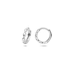 klapoorringen 10,5 mm zilver gerhodineerd