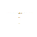 collier hart zirkonia 41 - 43 - 45 cm 14K geelgoud