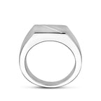 ring poli/mat zilver wit