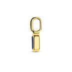 hanger met geboortesteen en diamant 0.012ct H SI 11 mm 14K geelgoud