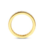 Ring Zirkonia 3 Mikron silbervergoldet (gelb)