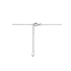 Halskette Herzen 40 + 4 cm Silber rhodiniert