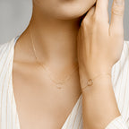 collier rondje 0,8 mm 40 - 44 cm 14K geelgoud