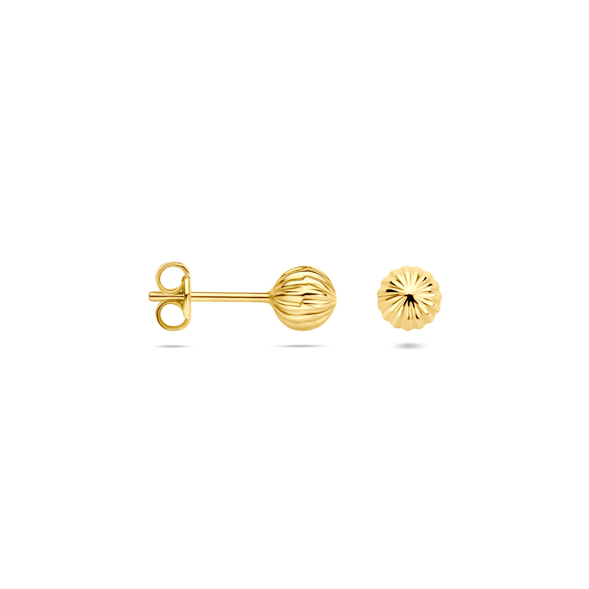 Ohrstecker 5 mm 14K Gelbgold
