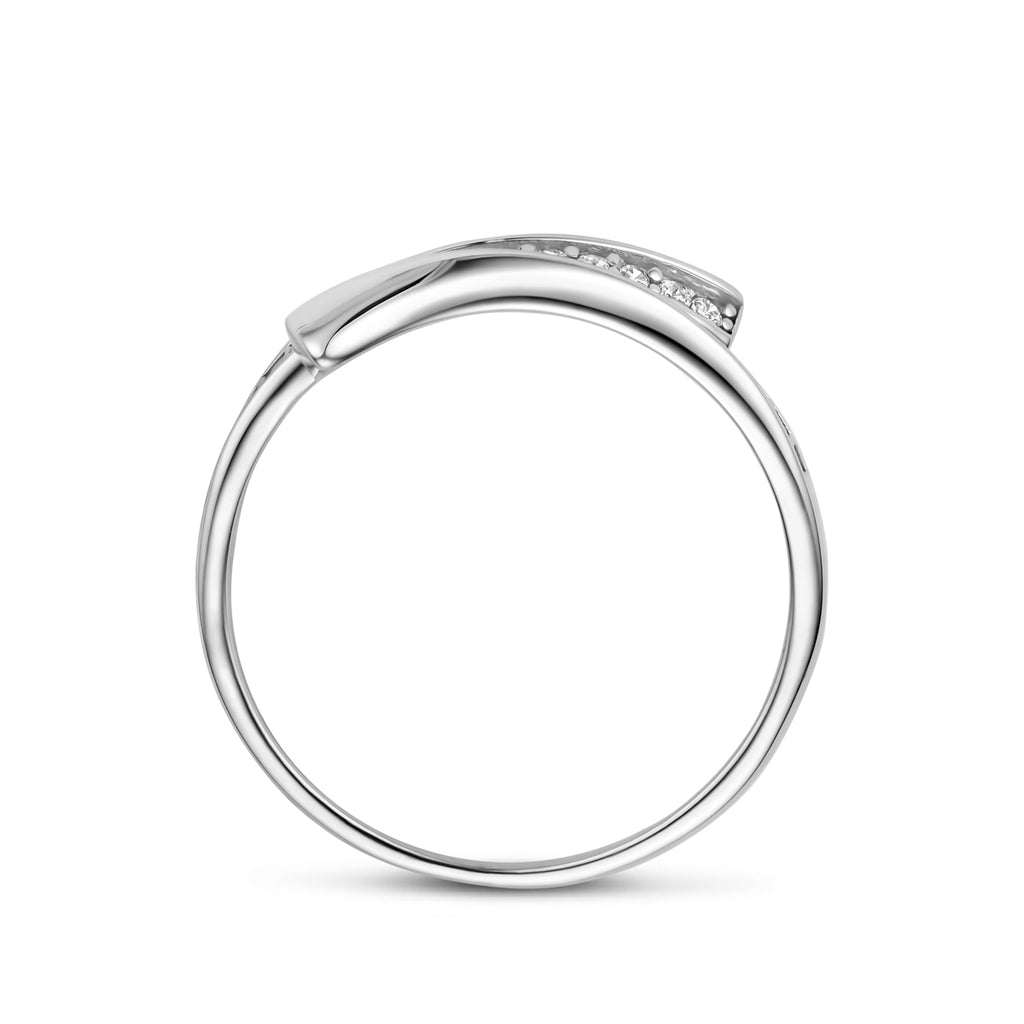 ring zirkonia zilver gerhodineerd
