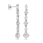 oorhangers zirkonia zilver gerhodineerd